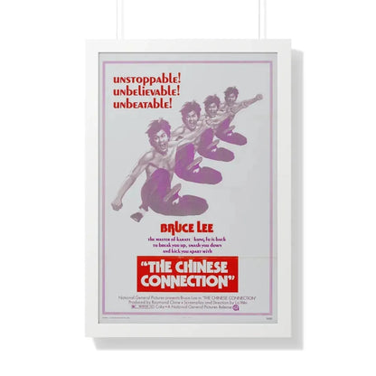 THE CHINESE CONNECTION 1972 - Framed Movie Poster 20" x 30" White - The Sticker Space
