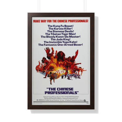 THE CHINESE PROFESSIONALS (THE ONE ARMED BOXER) 1972 - Framed Movie Poster-20" x 30"-The Sticker Space