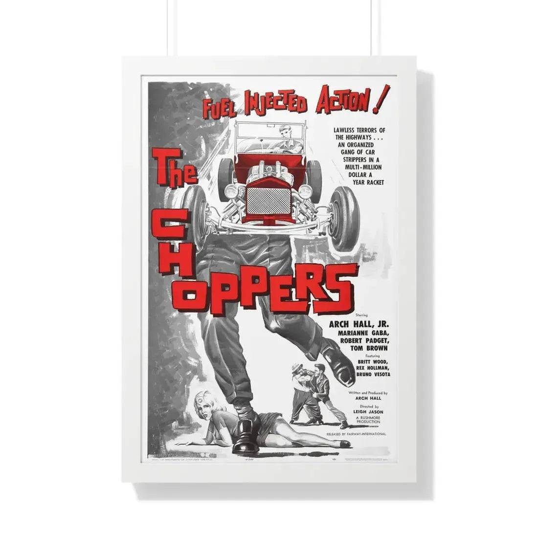 THE CHOPPERS 1961 - Framed Movie Poster 20" x 30" White - The Sticker Space