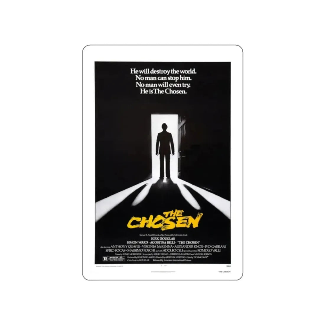 THE CHOSEN 1981 Movie Poster STICKER Vinyl Die-Cut Decal 2 Inch - The Sticker Space