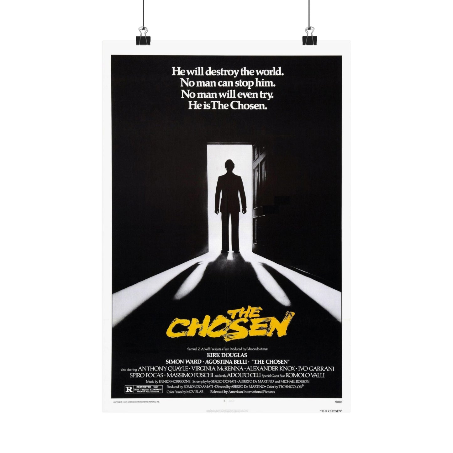 THE CHOSEN 1981 - Paper Movie Poster-12″ x 18″-The Sticker Space