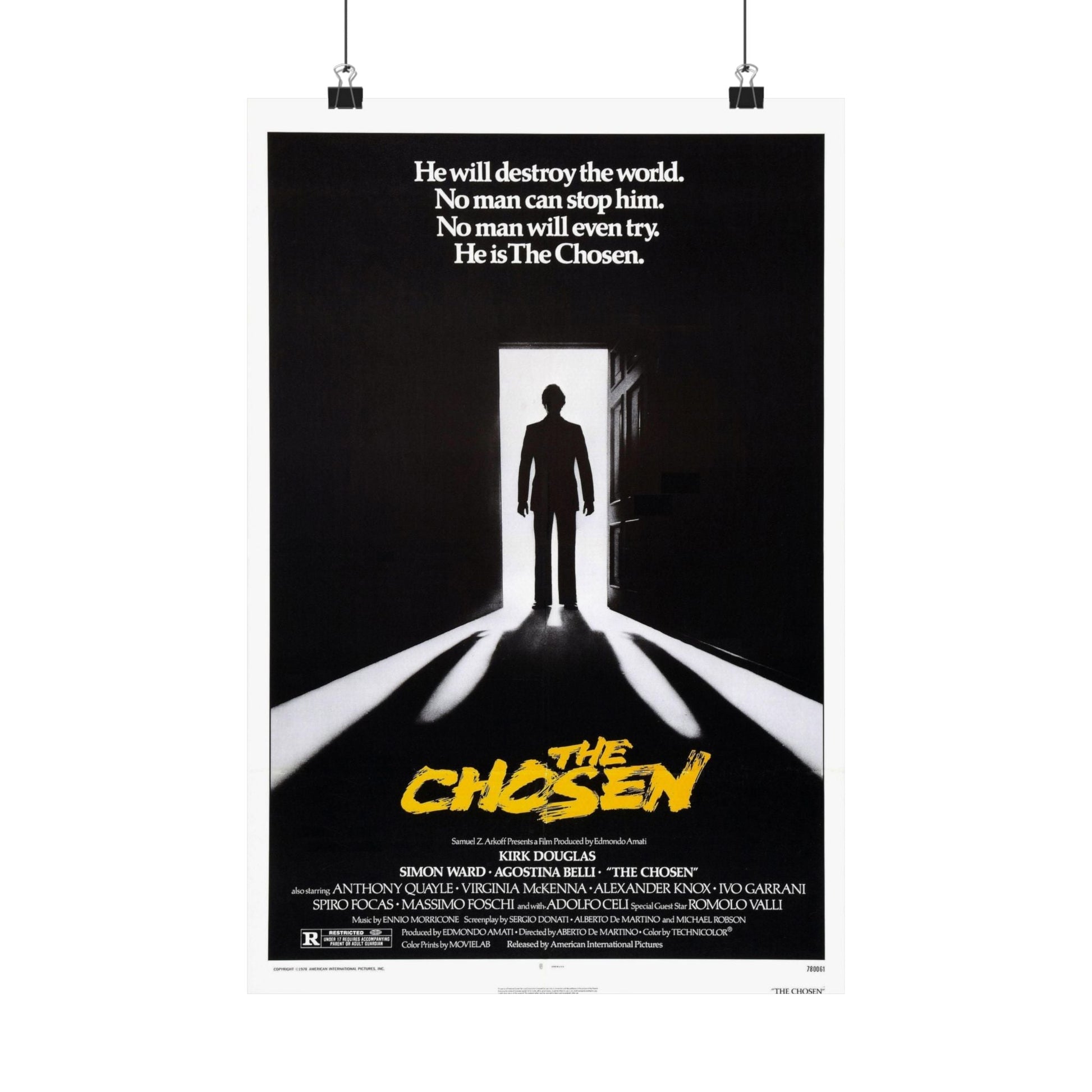 THE CHOSEN 1981 - Paper Movie Poster-12″ x 18″-The Sticker Space