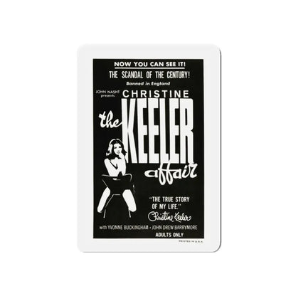 THE CHRISTINE KEELER AFFAIR 1963 Movie Poster - Refrigerator Magnet 3 Inch Die-Cut - The Sticker Space