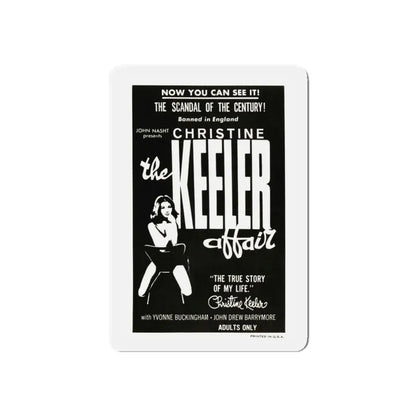 THE CHRISTINE KEELER AFFAIR 1963 Movie Poster - Refrigerator Magnet 4 Inch Die-Cut - The Sticker Space