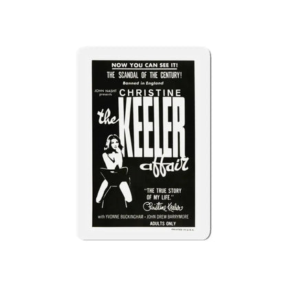 THE CHRISTINE KEELER AFFAIR 1963 Movie Poster - Refrigerator Magnet 5 Inch Die-Cut - The Sticker Space