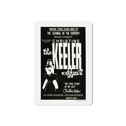 THE CHRISTINE KEELER AFFAIR 1963 Movie Poster - Refrigerator Magnet 6 Inch Die-Cut - The Sticker Space