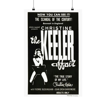 THE CHRISTINE KEELER AFFAIR 1963 - Paper Movie Poster 16″ x 24″ Matte - The Sticker Space