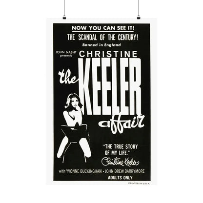 THE CHRISTINE KEELER AFFAIR 1963 - Paper Movie Poster 24″ x 36″ Matte - The Sticker Space