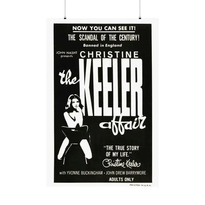 THE CHRISTINE KEELER AFFAIR 1963 - Paper Movie Poster 36" x 54" Matte - The Sticker Space