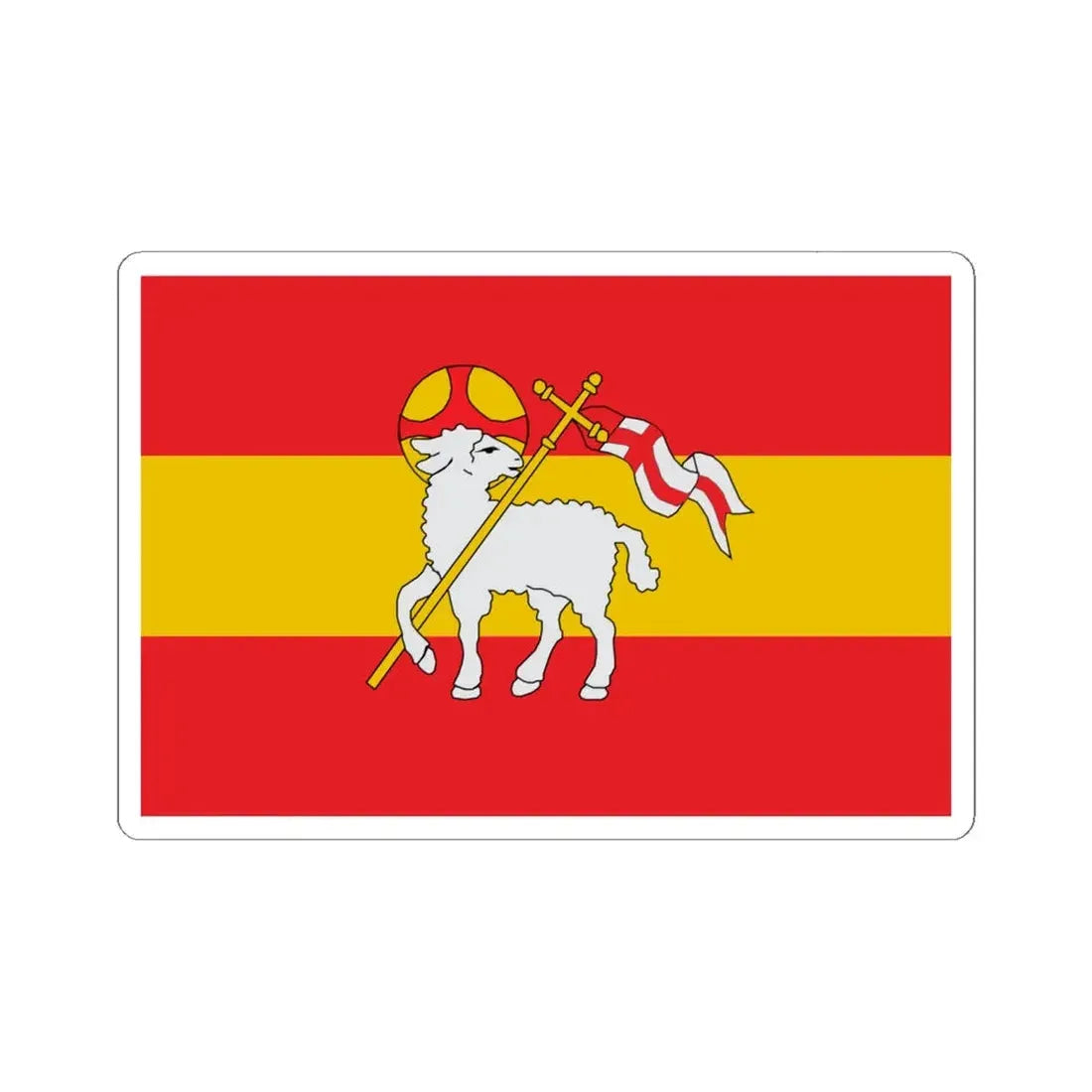 The Civil Ensign of the Armenian nation (Armenia) STICKER Vinyl Kiss-Cut Decal 6 Inch White - The Sticker Space