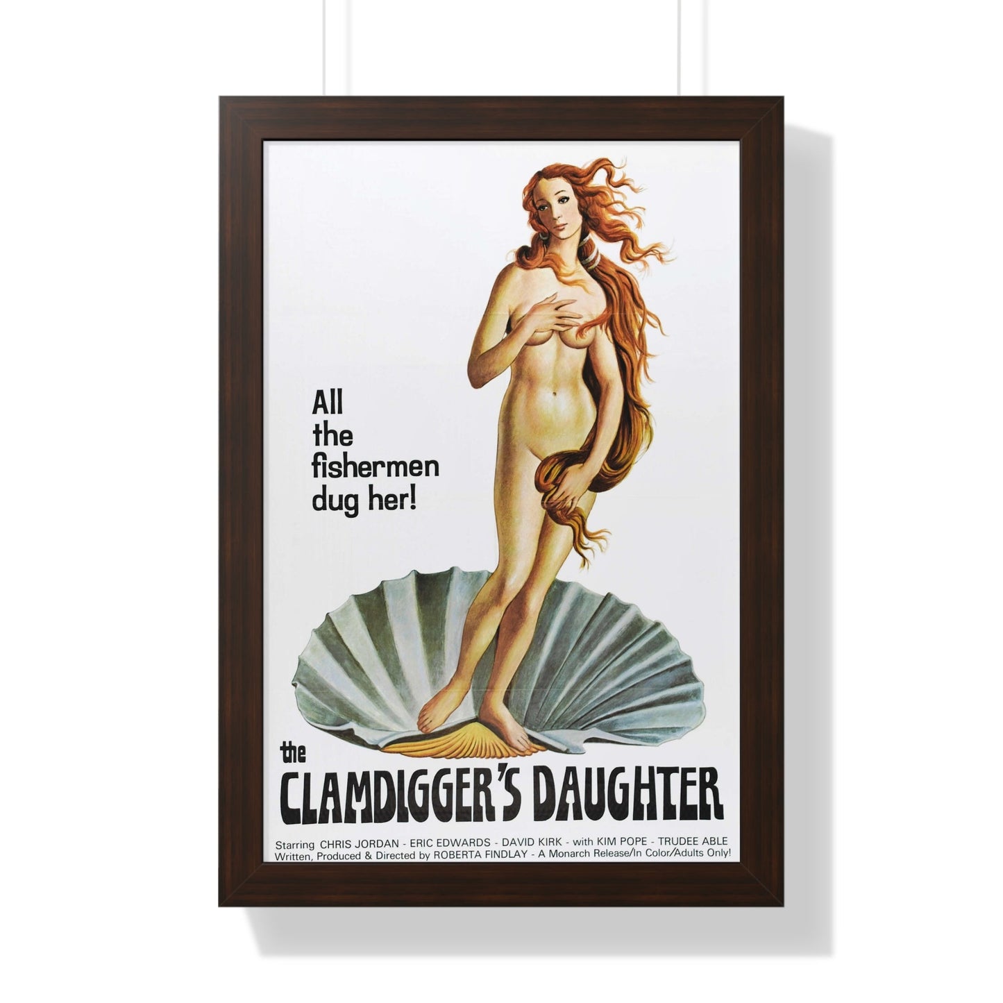 THE CLAMDIGGERS DAUGHTER 1974 - Framed Movie Poster-16″ x 24″-The Sticker Space