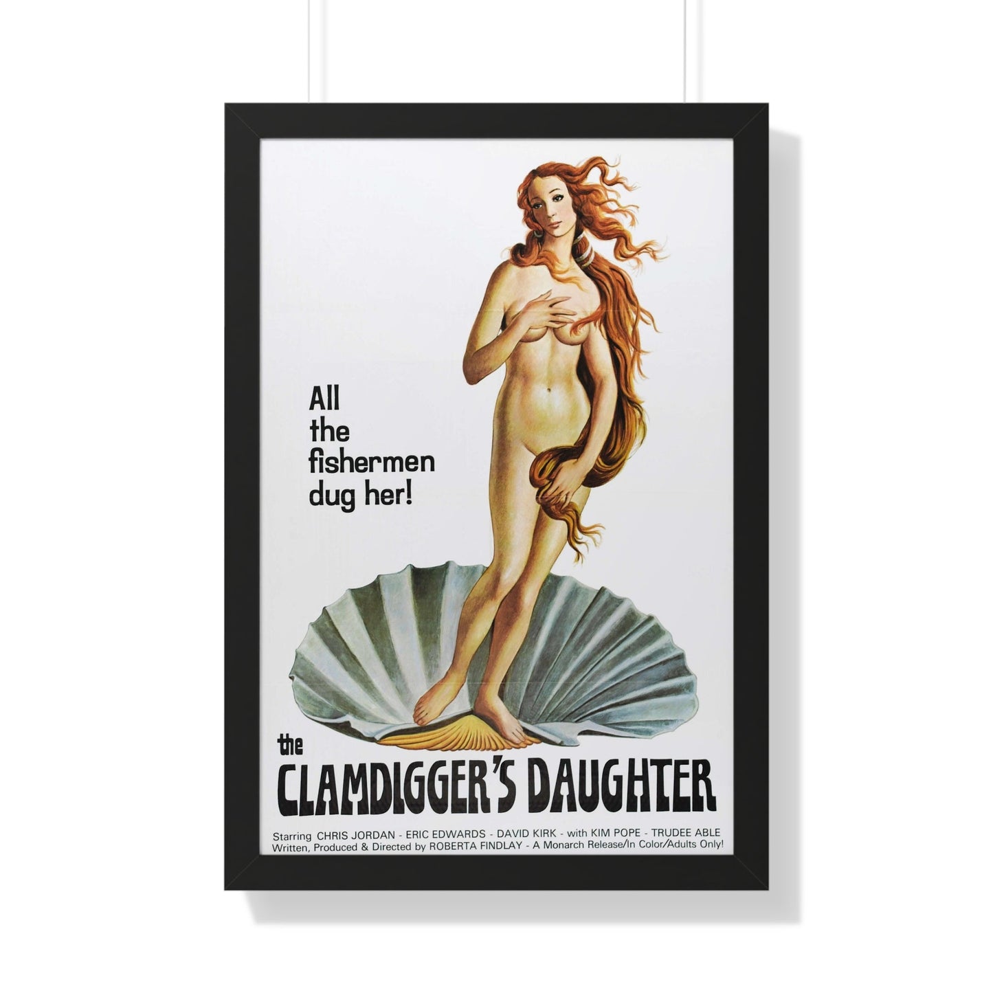 THE CLAMDIGGERS DAUGHTER 1974 - Framed Movie Poster-20" x 30"-The Sticker Space