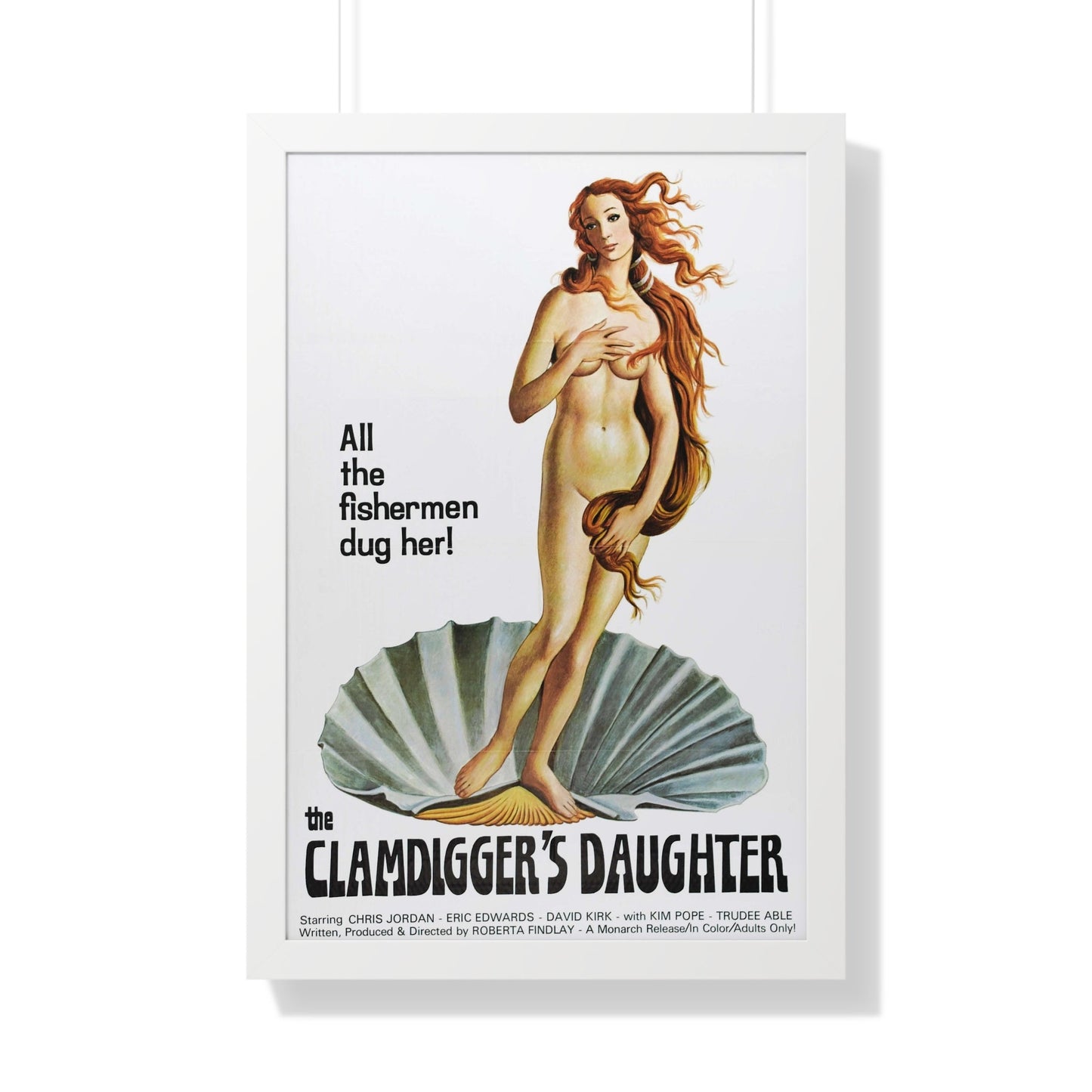 THE CLAMDIGGERS DAUGHTER 1974 - Framed Movie Poster-20" x 30"-The Sticker Space