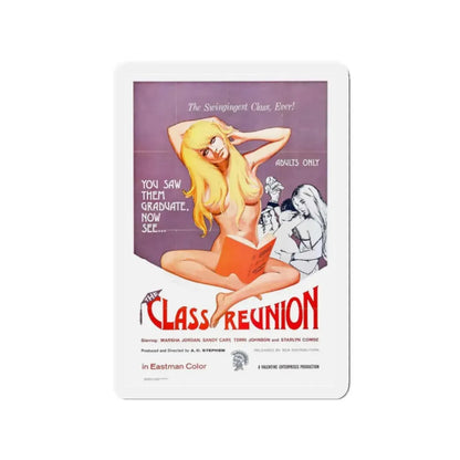 THE CLASS REUNION 1972 Movie Poster - Refrigerator Magnet 2 Inch Die-Cut - The Sticker Space
