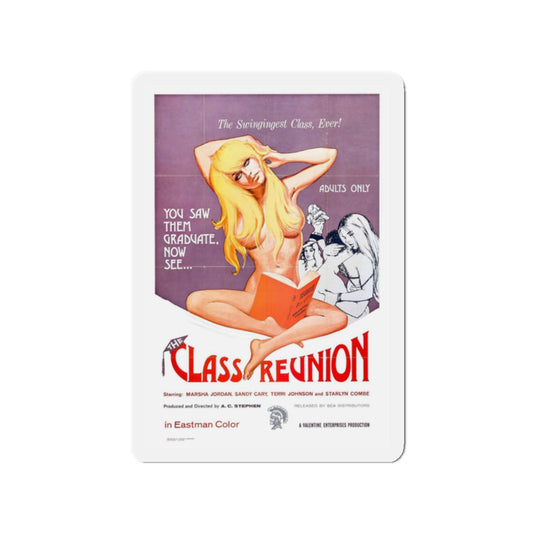 THE CLASS REUNION 1972 Movie Poster - Refrigerator Magnet-2" x 2"-The Sticker Space