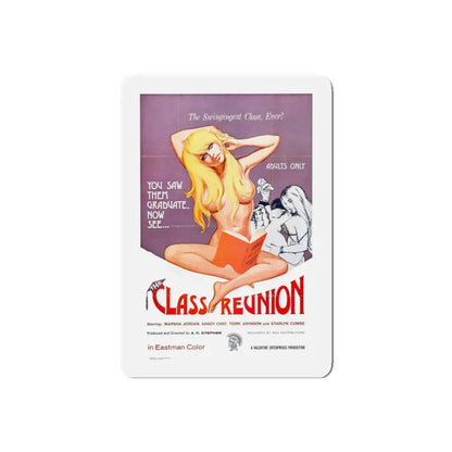 THE CLASS REUNION 1972 Movie Poster - Refrigerator Magnet 6 Inch Die-Cut - The Sticker Space