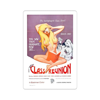 THE CLASS REUNION 1972 Movie Poster - STICKER Vinyl Kiss-Cut Decal 6 Inch White - The Sticker Space