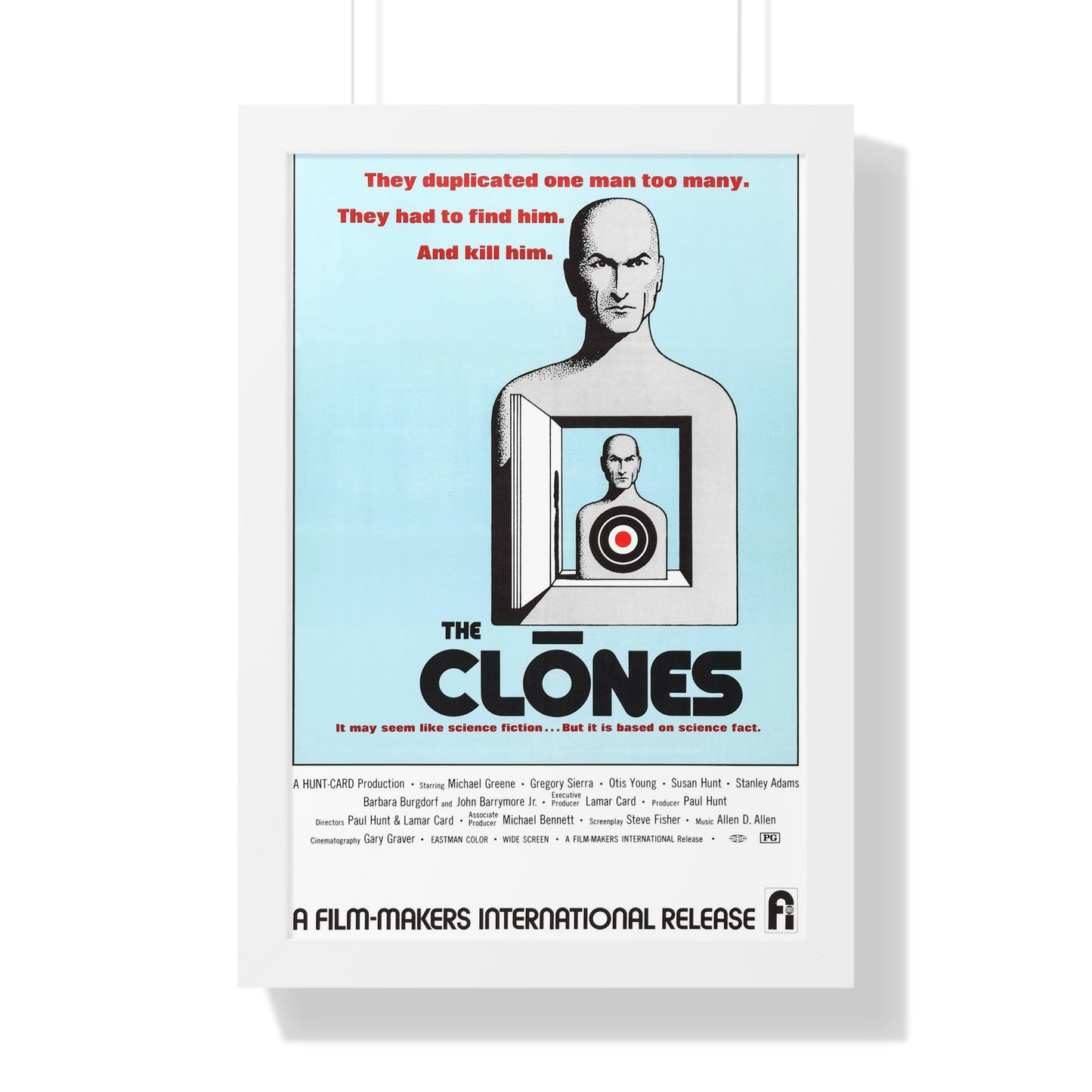 THE CLONES 1973 - Framed Movie Poster-16″ x 24″-The Sticker Space