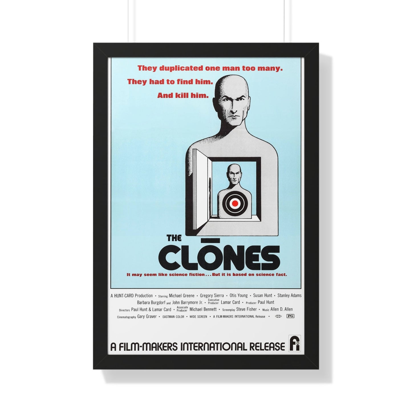 THE CLONES 1973 - Framed Movie Poster-20" x 30"-The Sticker Space