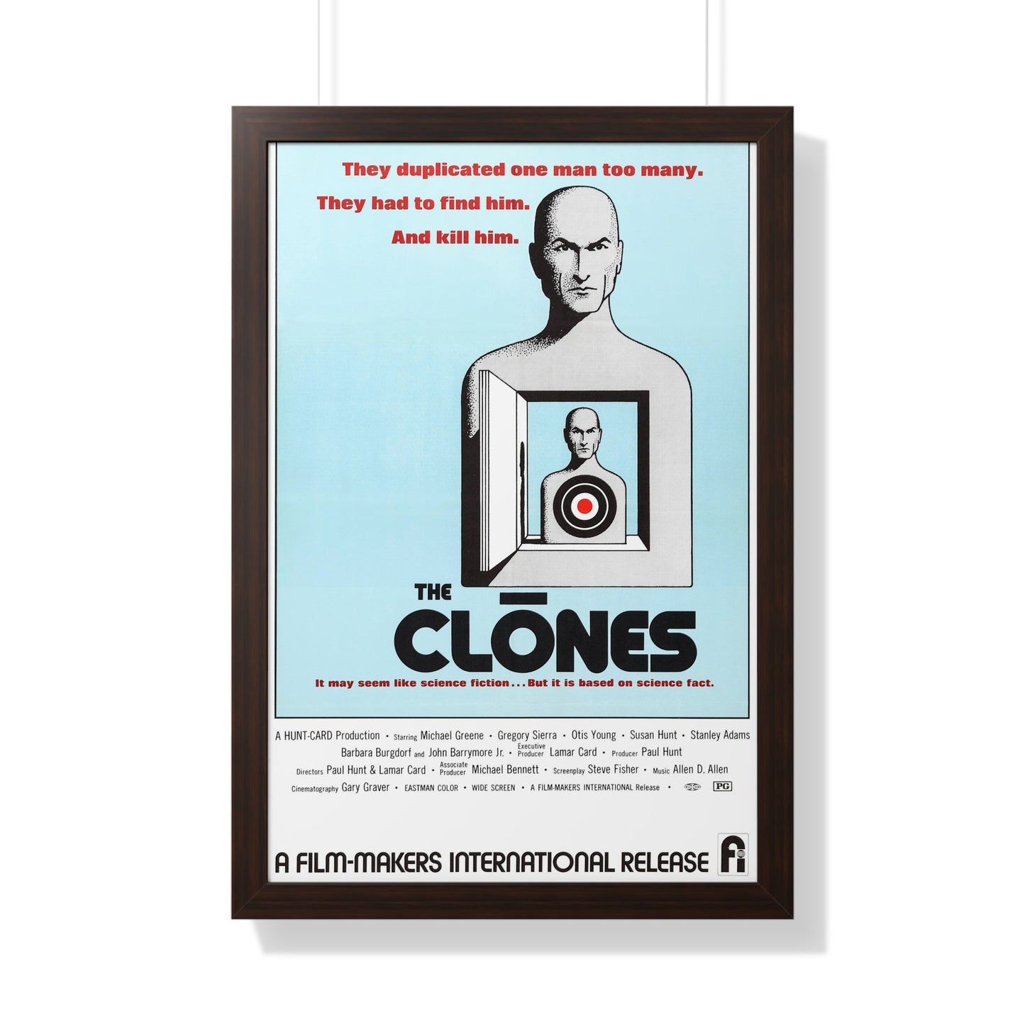 THE CLONES 1973 - Framed Movie Poster-20" x 30"-The Sticker Space