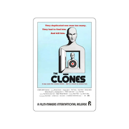 THE CLONES 1973 Movie Poster STICKER Vinyl Die-Cut Decal 3 Inch - The Sticker Space