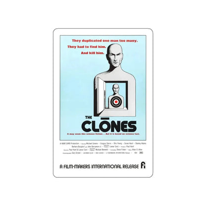 THE CLONES 1973 Movie Poster STICKER Vinyl Die-Cut Decal 4 Inch - The Sticker Space