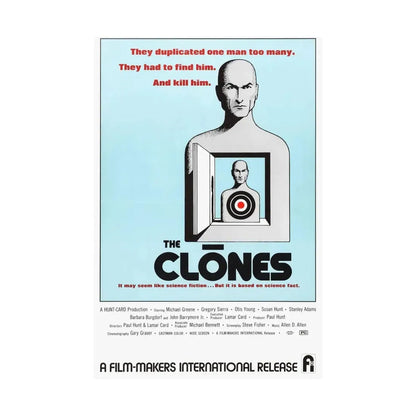 THE CLONES 1973 - Paper Movie Poster - The Sticker Space