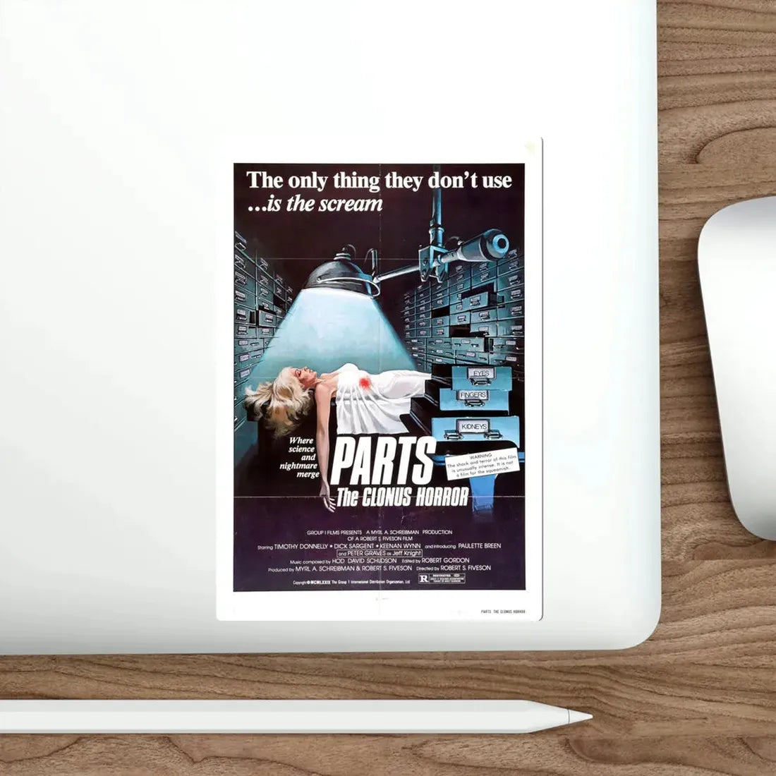 The Clonus Horror 1979 Movie Poster STICKER Vinyl Die-Cut Decal - The Sticker Space