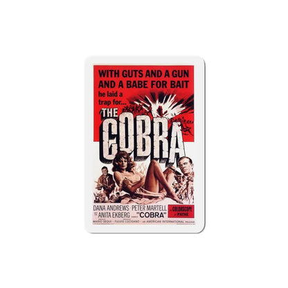 The Cobra 1968 Movie Poster Refrigerator Magnet 3 Inch - The Sticker Space
