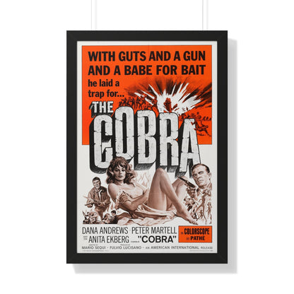 THE COBRA 1986 - Framed Movie Poster-20" x 30"-The Sticker Space