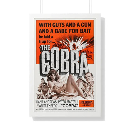 THE COBRA 1986 - Framed Movie Poster 20" x 30" White - The Sticker Space