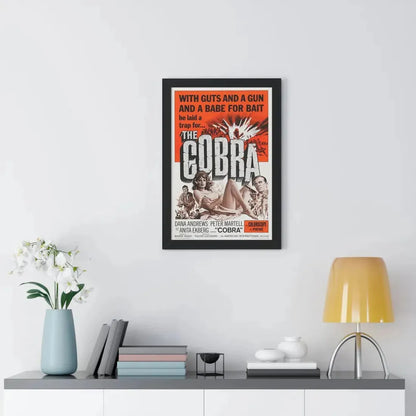 THE COBRA 1986 - Framed Movie Poster - The Sticker Space