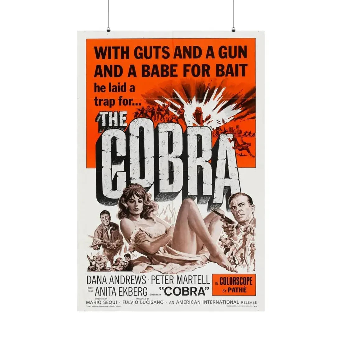 THE COBRA 1986 - Paper Movie Poster 36" x 54" Matte - The Sticker Space