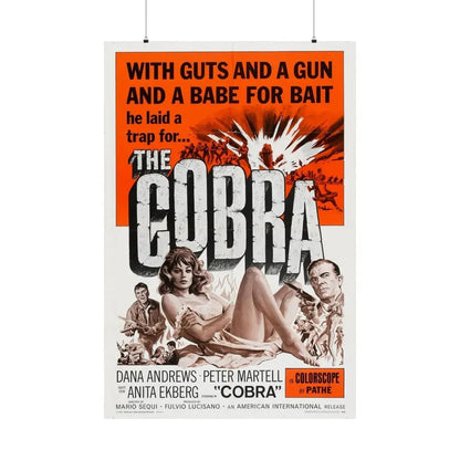 THE COBRA 1986 - Paper Movie Poster 36" x 54" Matte - The Sticker Space
