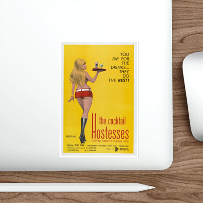 THE COCKTAIL HOSTESSES 1973 Movie Poster STICKER Vinyl Die-Cut Decal-The Sticker Space