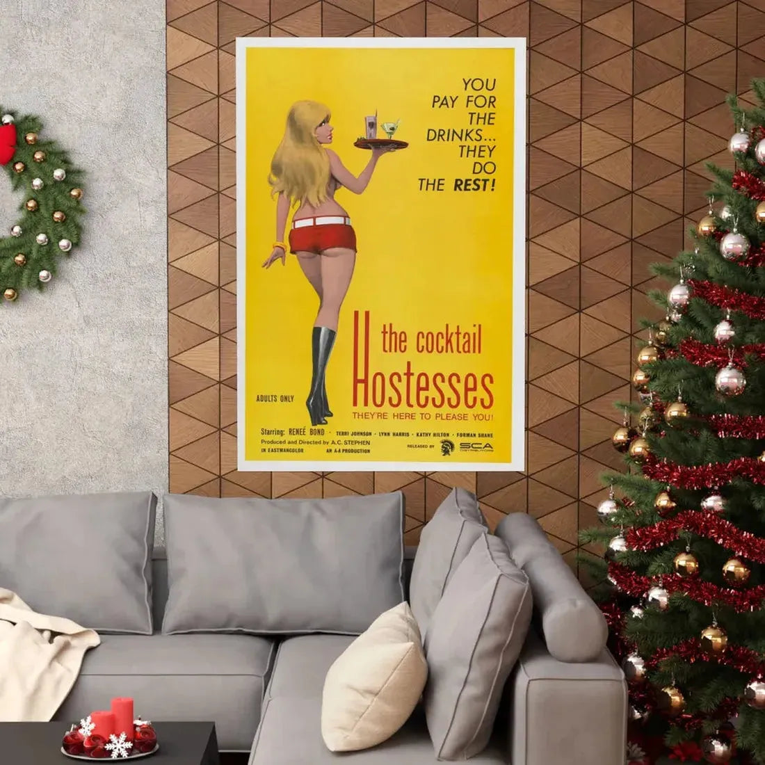 THE COCKTAIL HOSTESSES 1973 - Paper Movie Poster - The Sticker Space