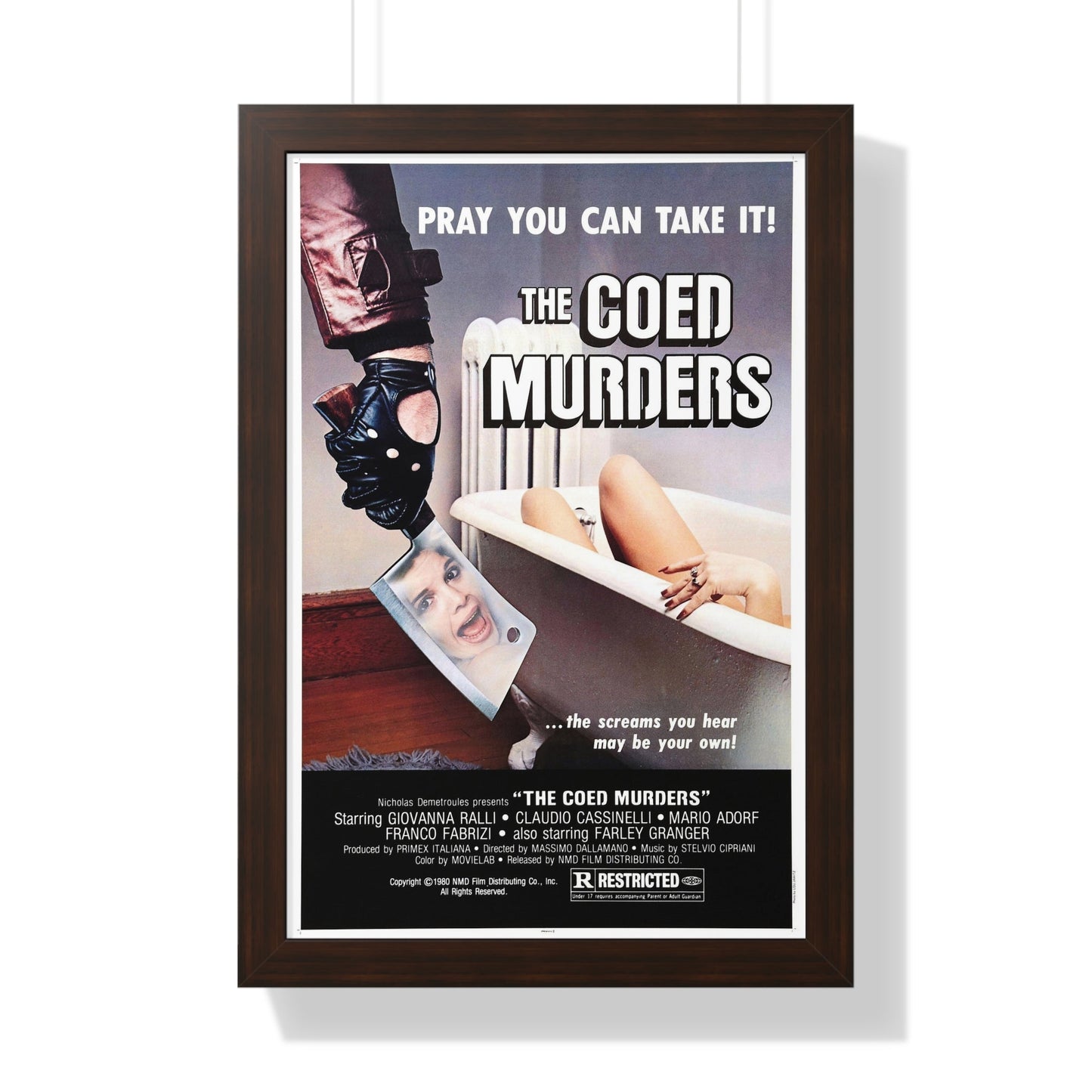 THE COED MURDERS 1974 - Framed Movie Poster-16″ x 24″-The Sticker Space