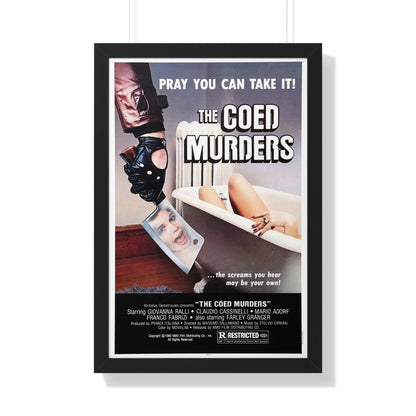 THE COED MURDERS 1974 - Framed Movie Poster-20" x 30"-The Sticker Space