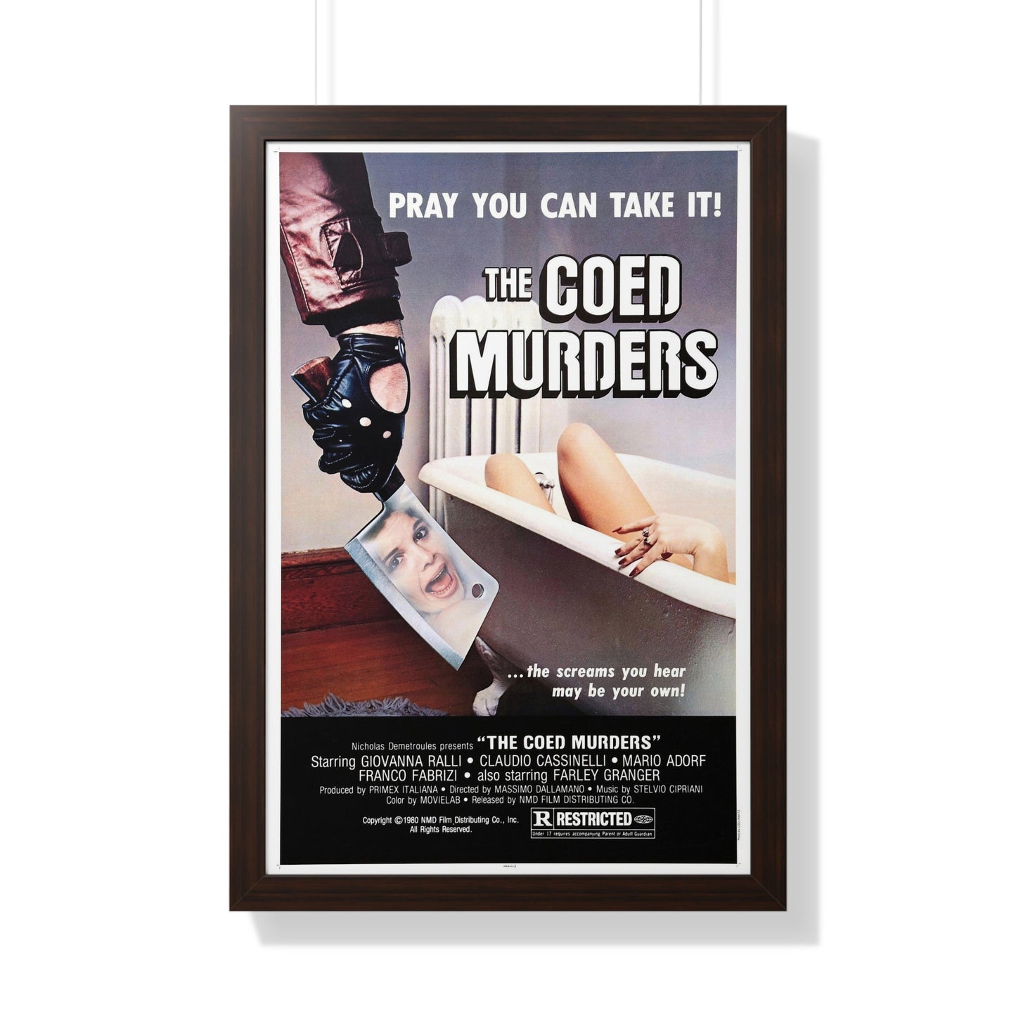 THE COED MURDERS 1974 - Framed Movie Poster-20" x 30"-The Sticker Space