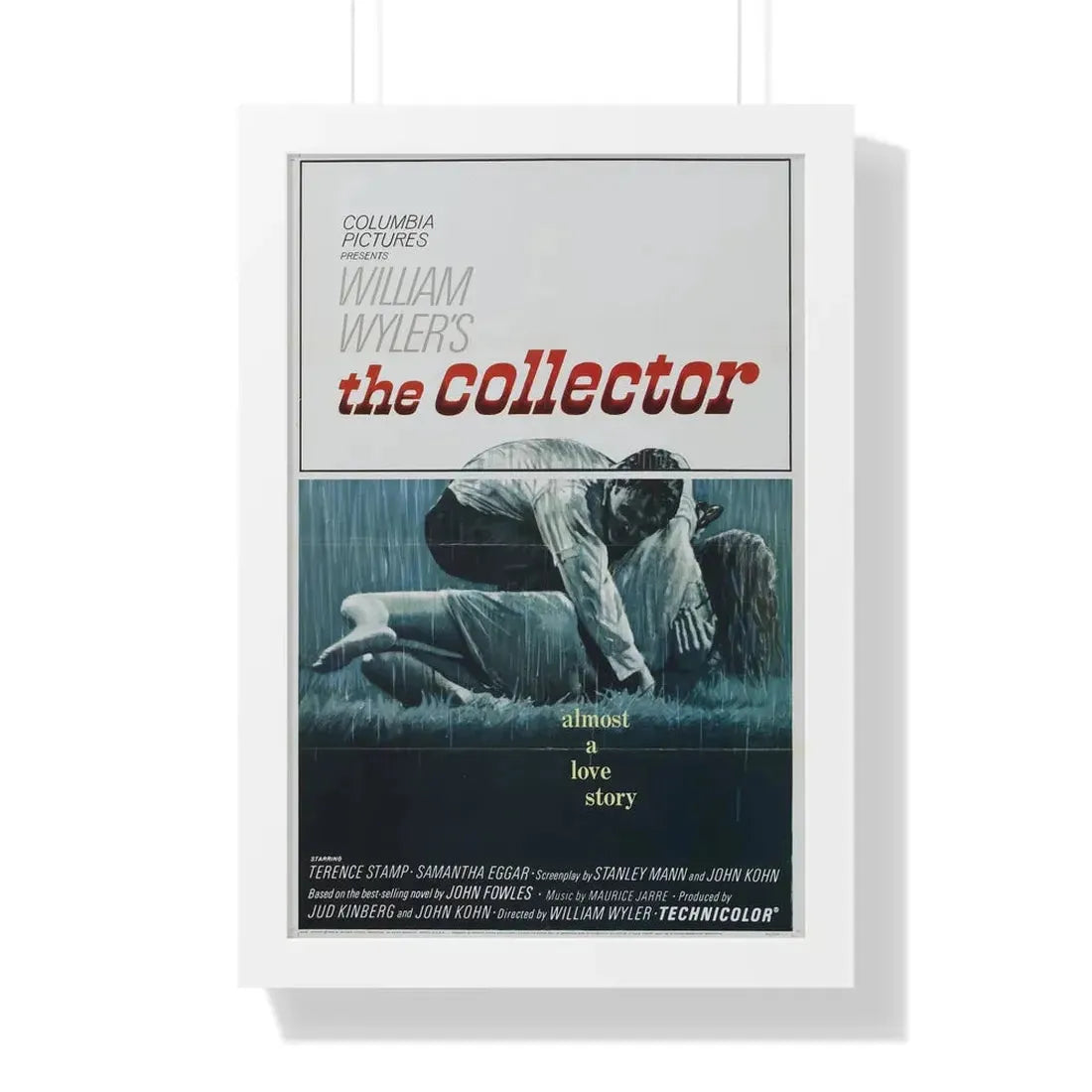 THE COLLECTOR 1965 - Framed Movie Poster 16″ x 24″ White - The Sticker Space