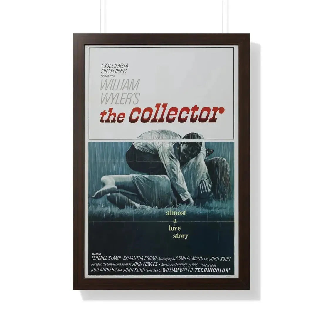 THE COLLECTOR 1965 - Framed Movie Poster 20" x 30" Walnut - The Sticker Space