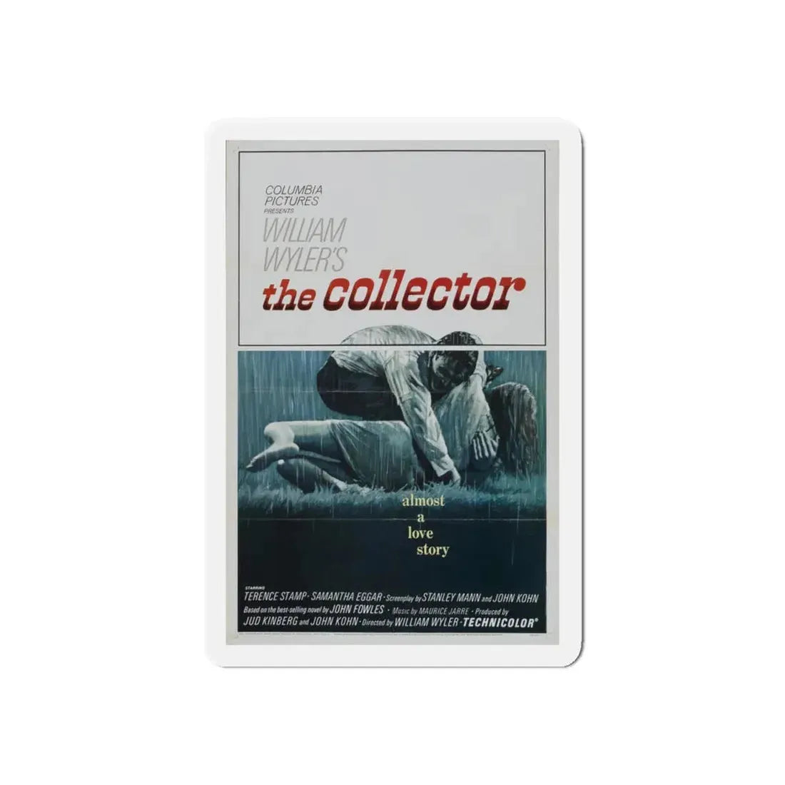 THE COLLECTOR 1965 Movie Poster - Refrigerator Magnet 6 Inch Die-Cut - The Sticker Space