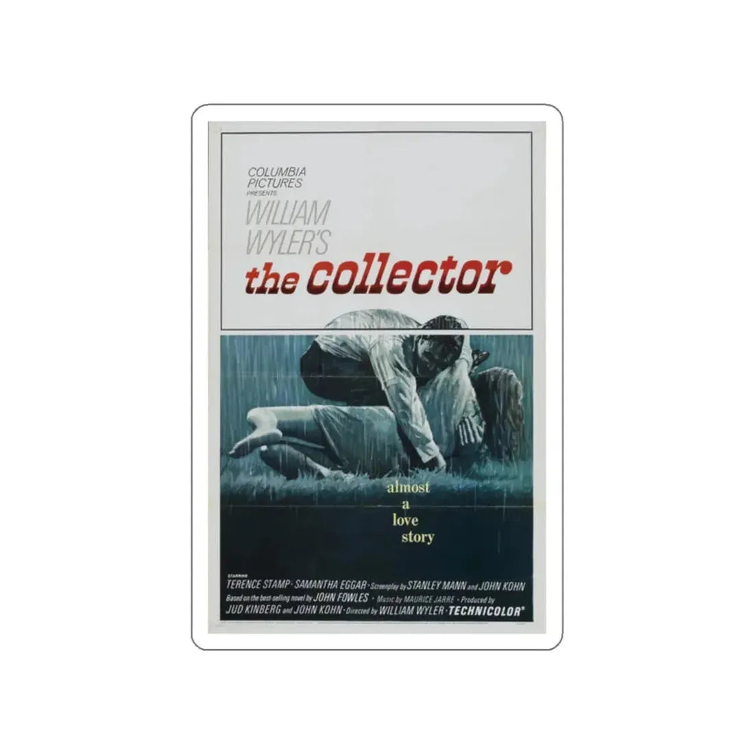 THE COLLECTOR 1965 Movie Poster STICKER Vinyl Die-Cut Decal 2 Inch - The Sticker Space