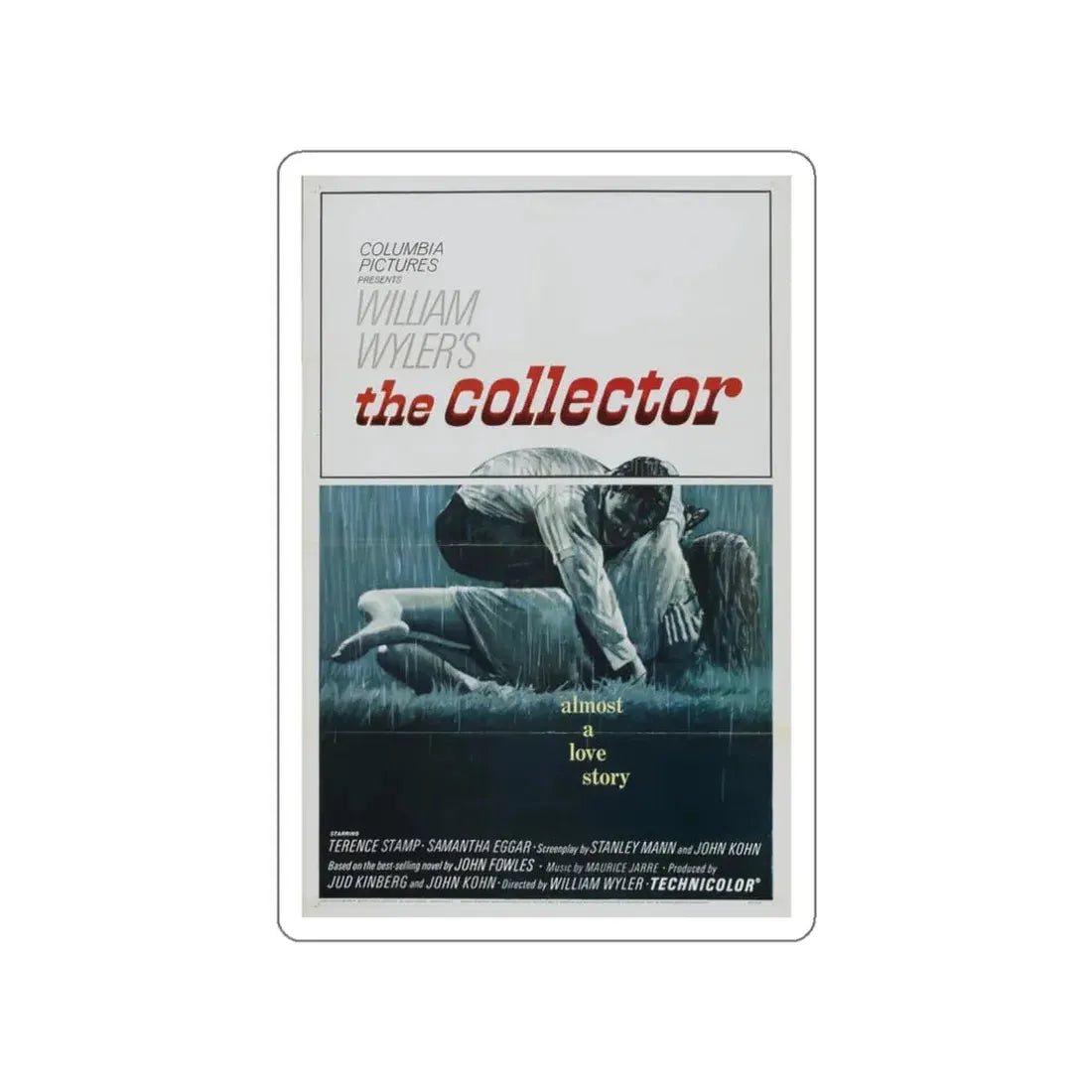THE COLLECTOR 1965 Movie Poster STICKER Vinyl Die-Cut Decal 3 Inch - The Sticker Space