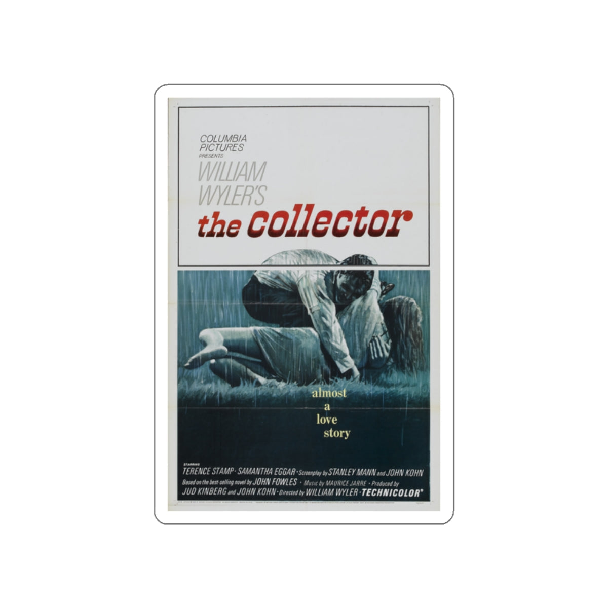 THE COLLECTOR 1965 Movie Poster STICKER Vinyl Die-Cut Decal-White-The Sticker Space