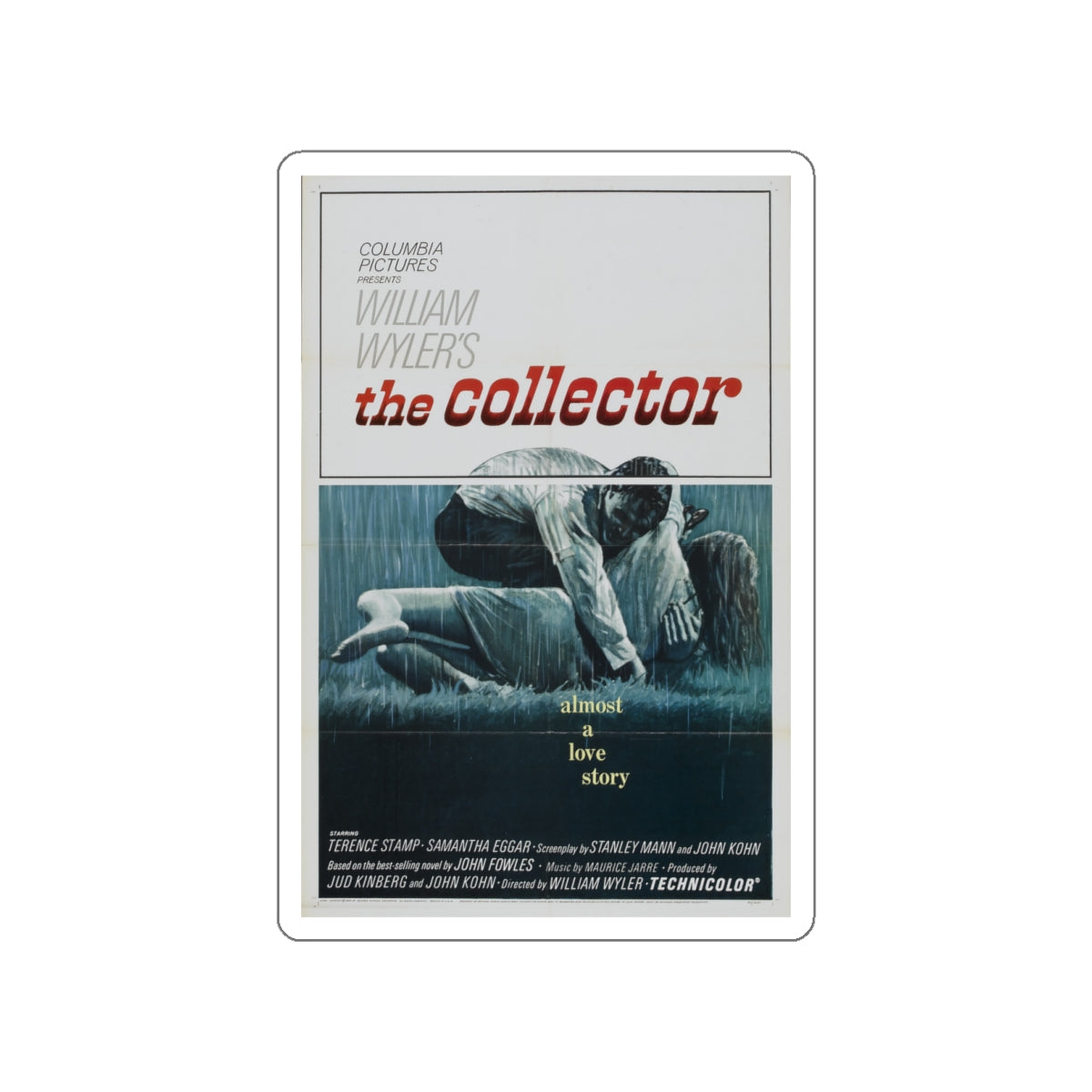 THE COLLECTOR 1965 Movie Poster STICKER Vinyl Die-Cut Decal-White-The Sticker Space