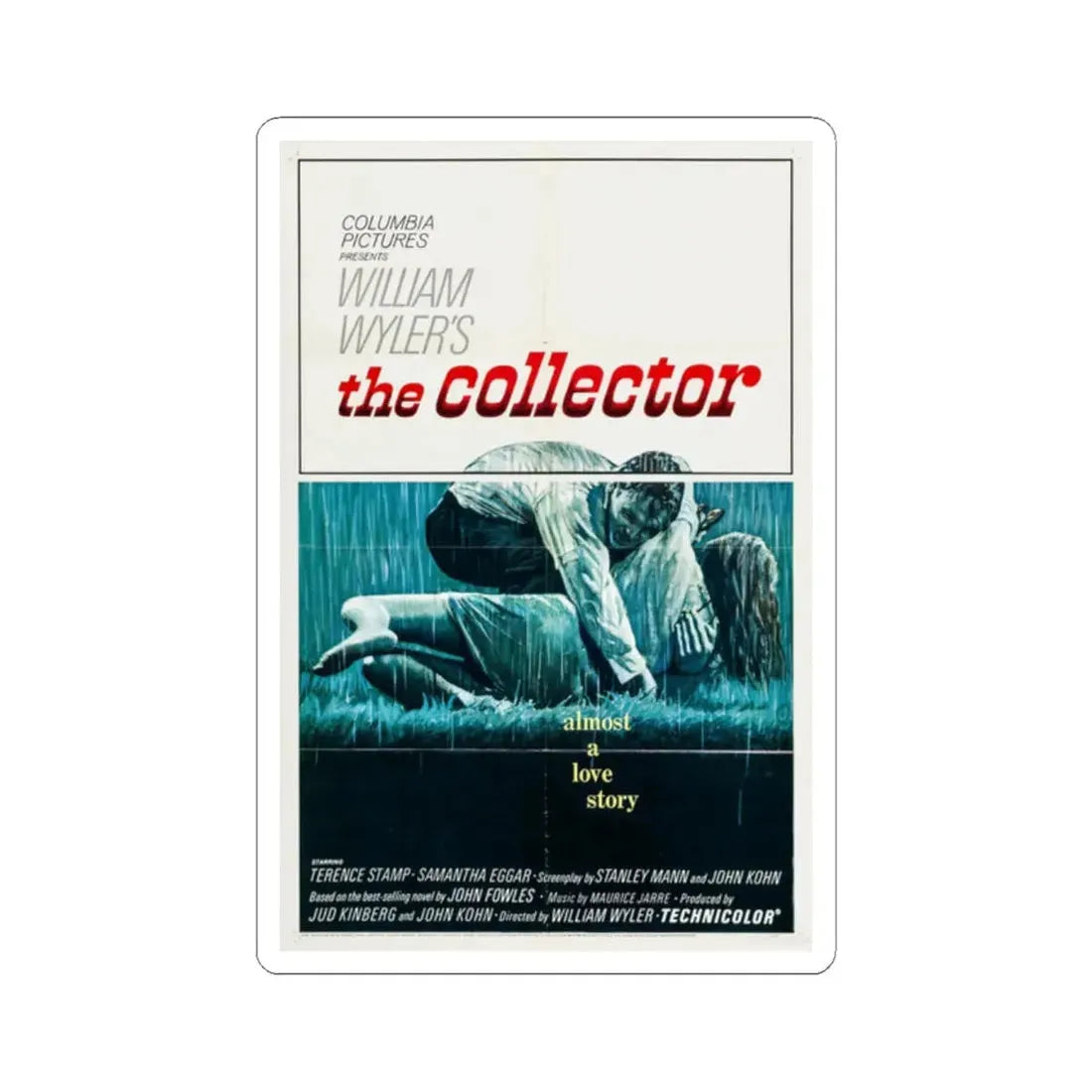 The Collector 1965 Movie Poster - STICKER Vinyl Kiss-Cut Decal 2 Inch White - The Sticker Space