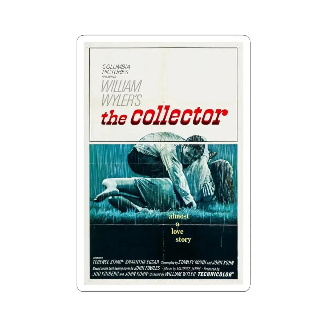 The Collector 1965 Movie Poster - STICKER Vinyl Kiss-Cut Decal 3 Inch White - The Sticker Space