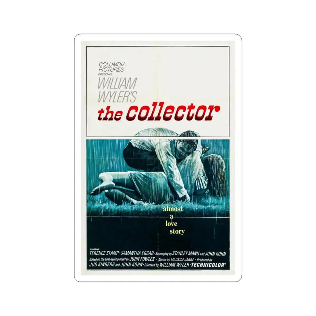 The Collector 1965 Movie Poster - STICKER Vinyl Kiss-Cut Decal 4 Inch White - The Sticker Space