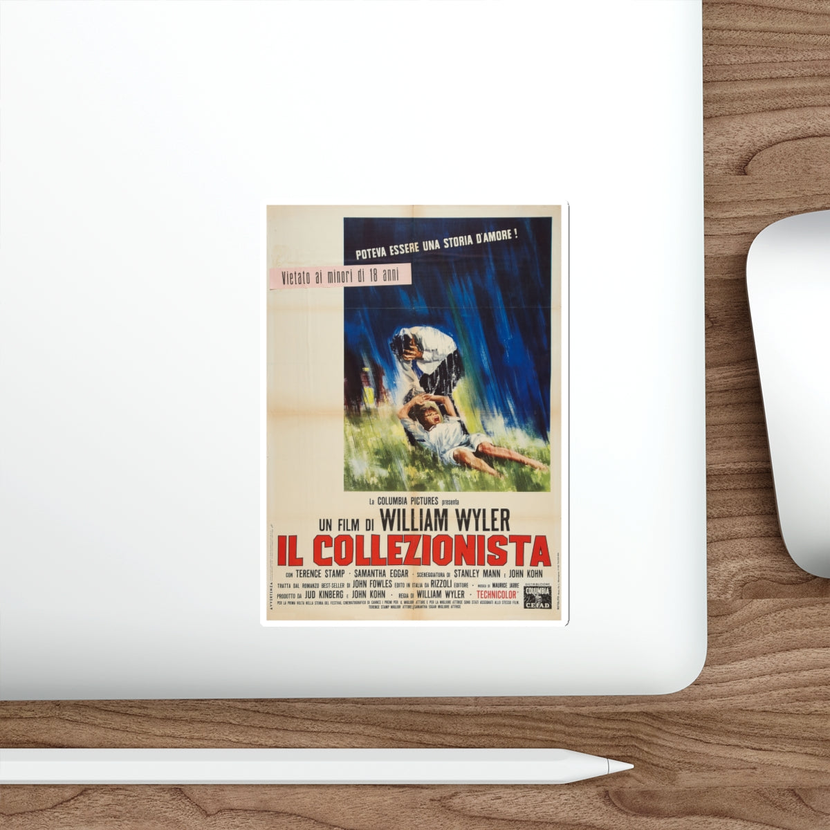 THE COLLECTOR (ITALIAN) 1965 Movie Poster STICKER Vinyl Die-Cut Decal-The Sticker Space
